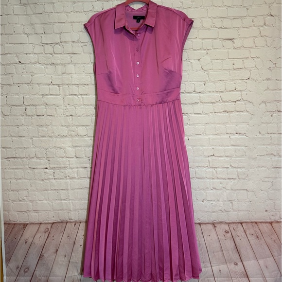 J. CREW Pleated Midi Dress, NWT - Picture 3 of 12